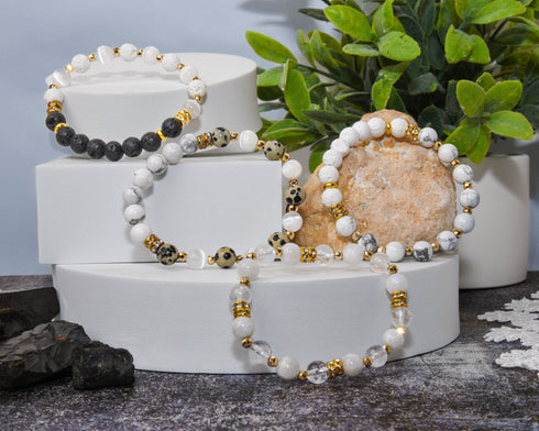 Black & White Protection Bracelet Set